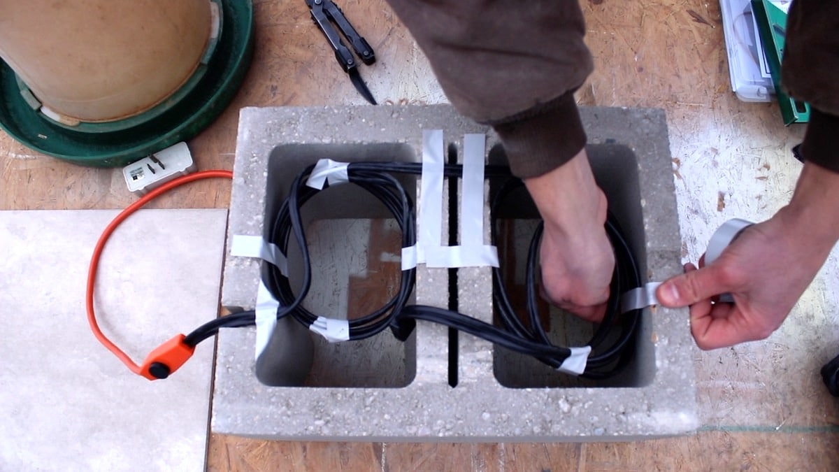 Make a Cookie Tin Waterer Heater. Under $10, & 10 minutes!