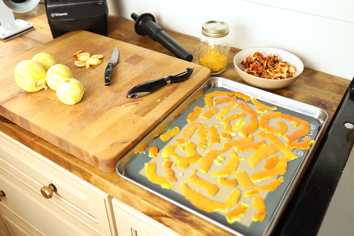 how to make orange peel powder process