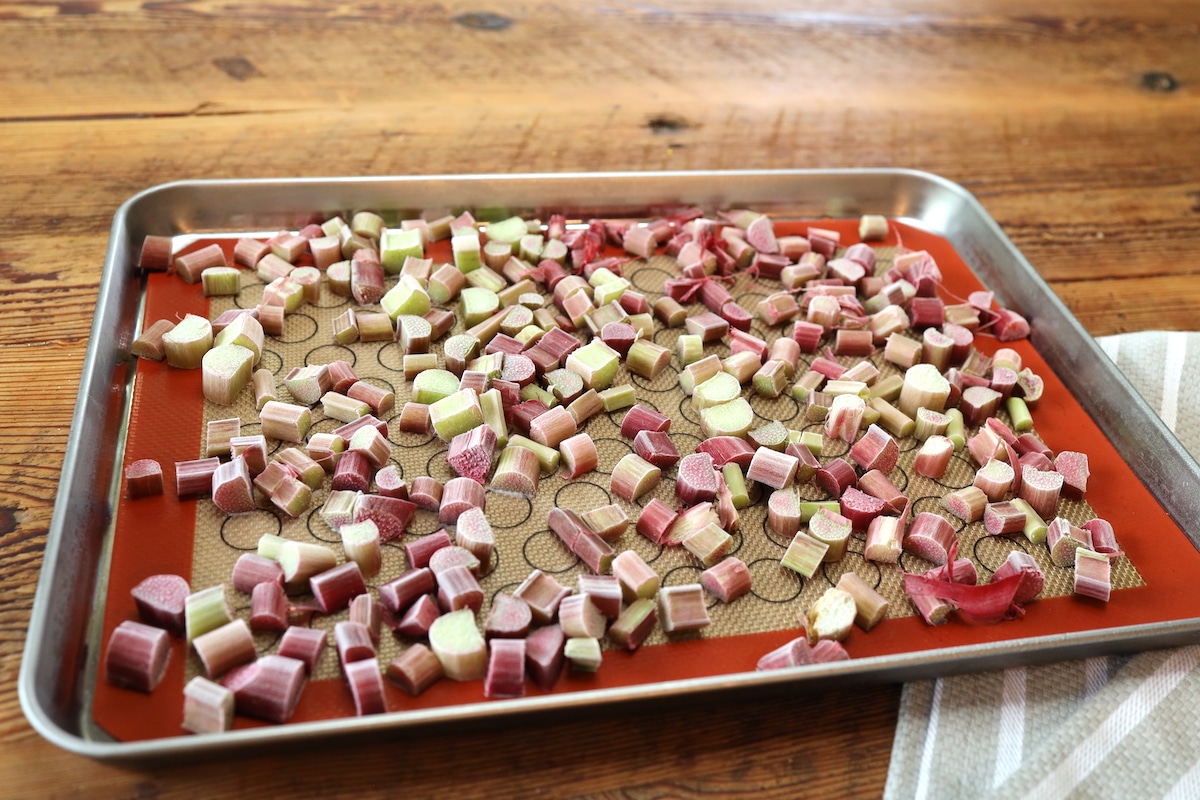 how to freeze rhubarb