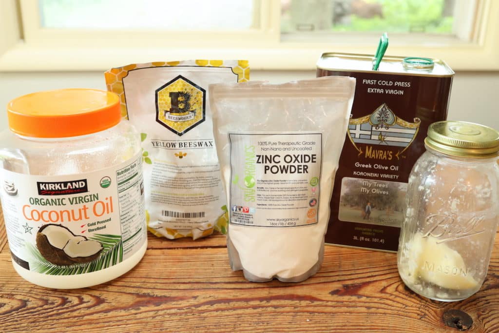 simple homemade sunscreen ingredients
