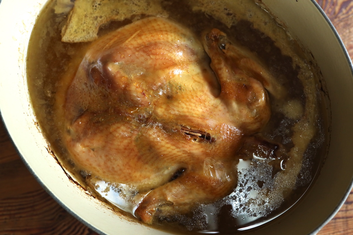 whole chicken slow cooked in the oven