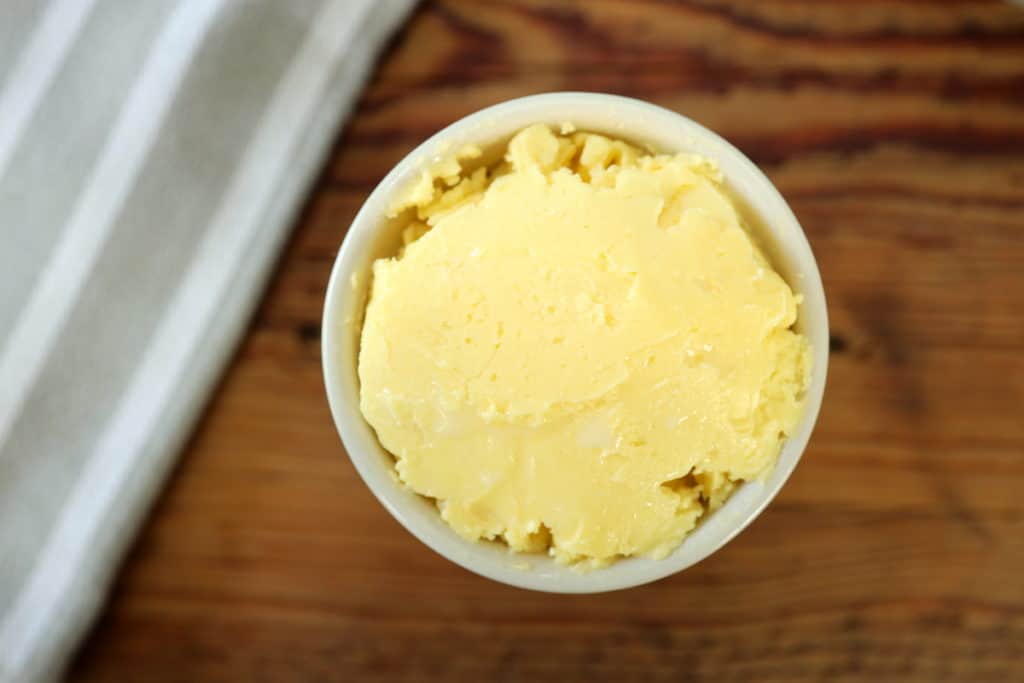 creamy golden raw milk butter