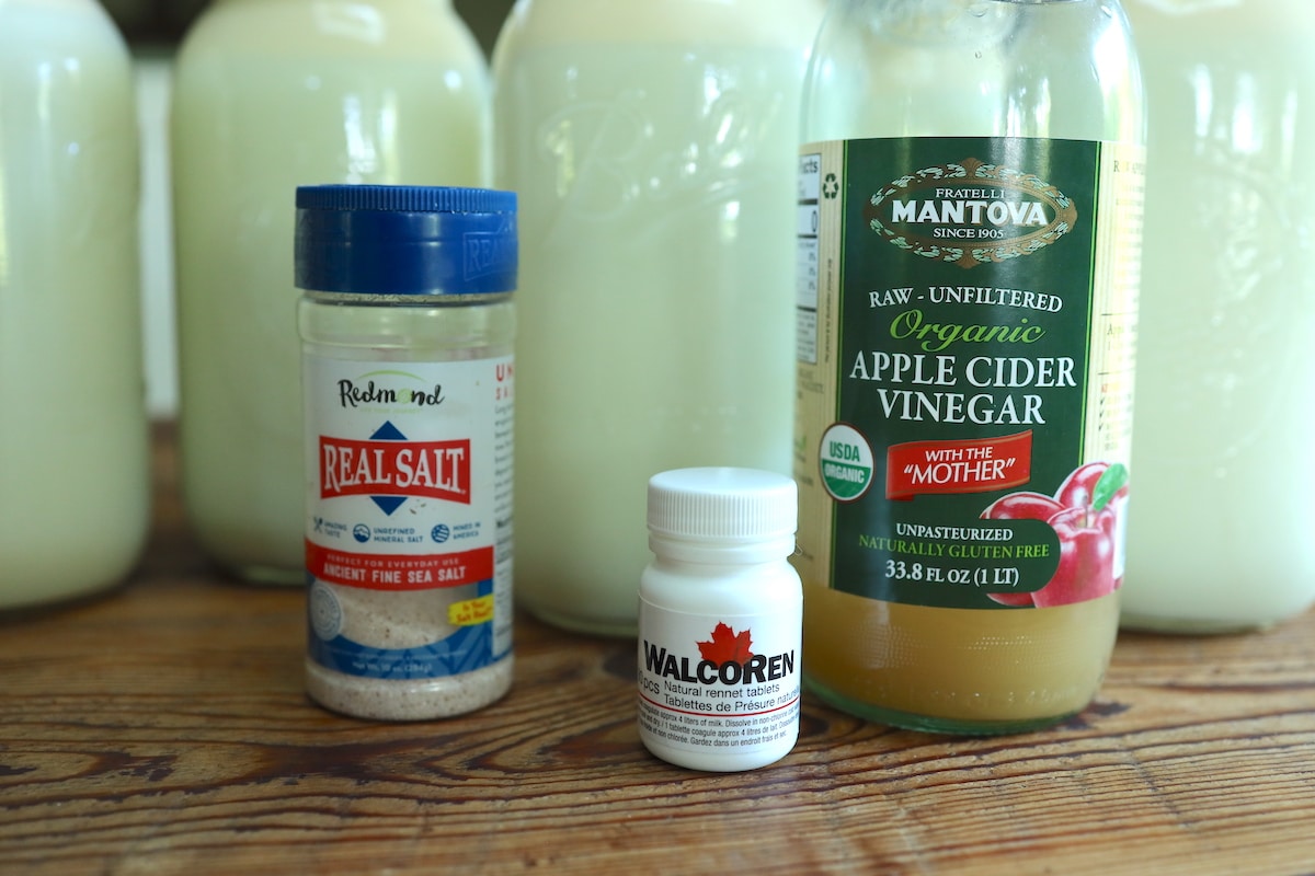 How To Make Quick and Natural Mozzarella Cheese with Vinegar From