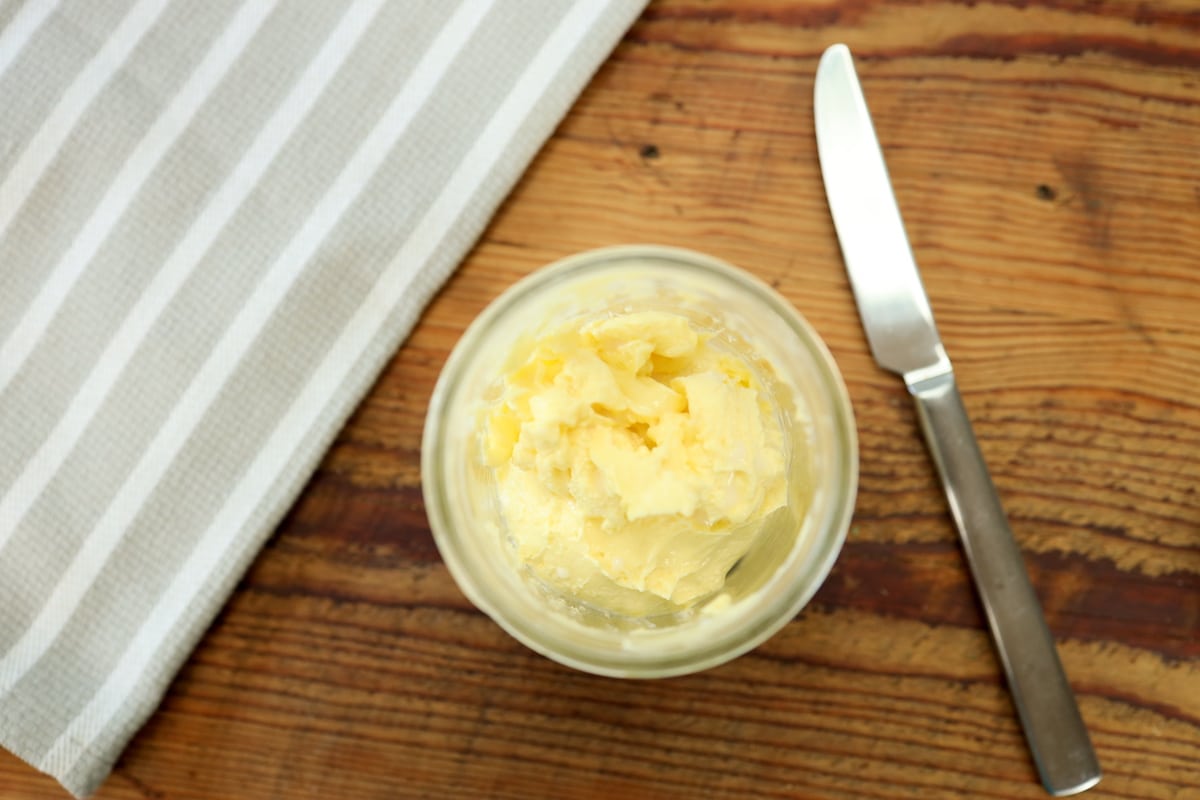how to make raw milk butter in a blender