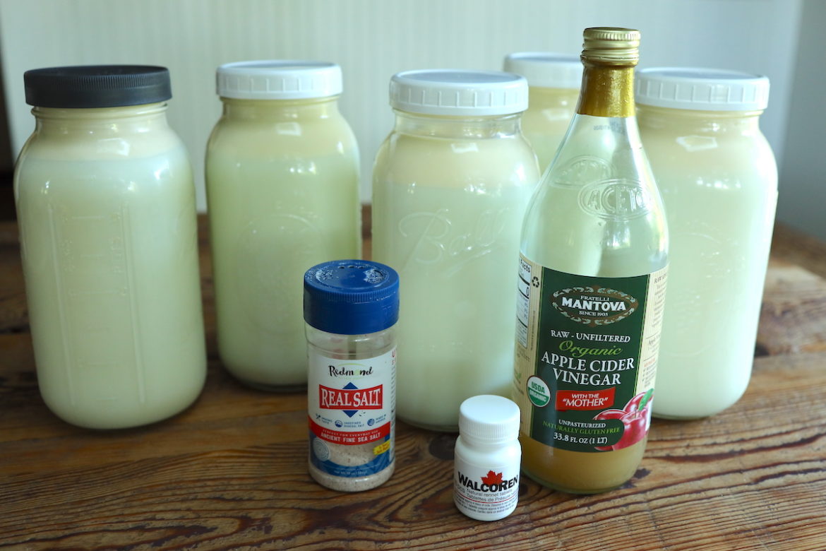 How To Make Quick and Natural Mozzarella Cheese with Vinegar From