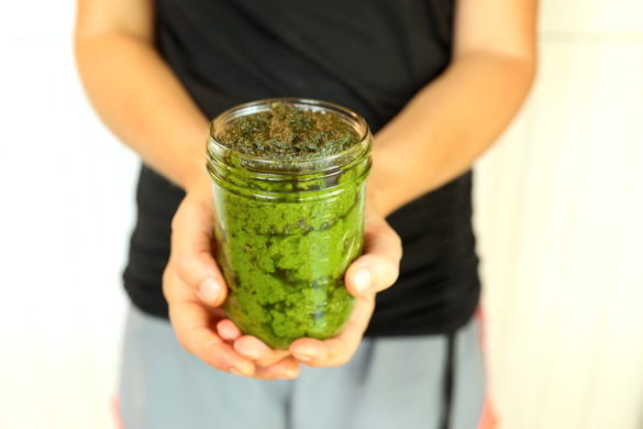 Quick and Easy Pesto Blender without Dairy