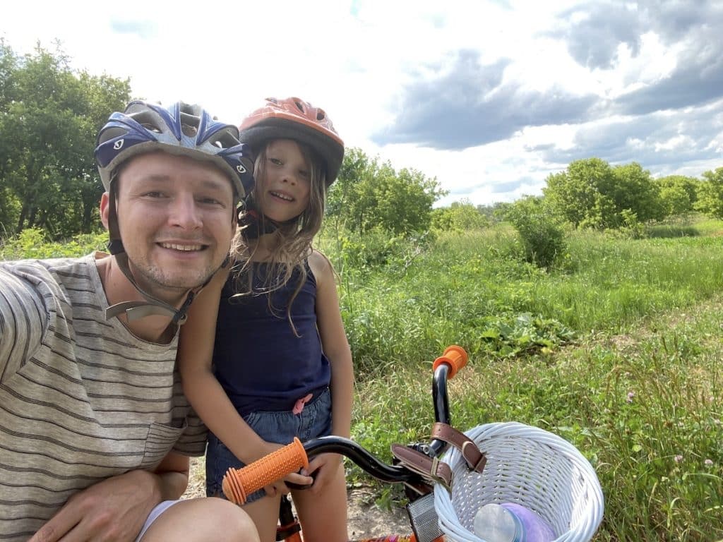 father daughter bike riding adventure