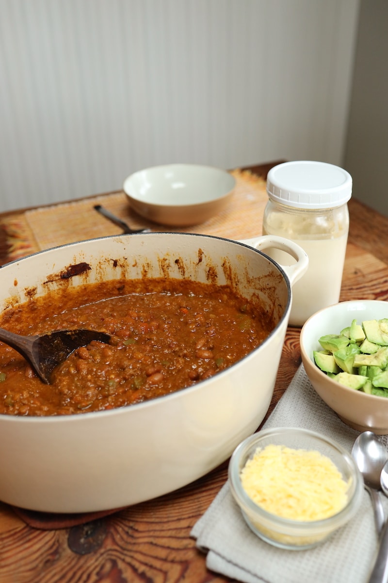 slow cooker butternut squash chili