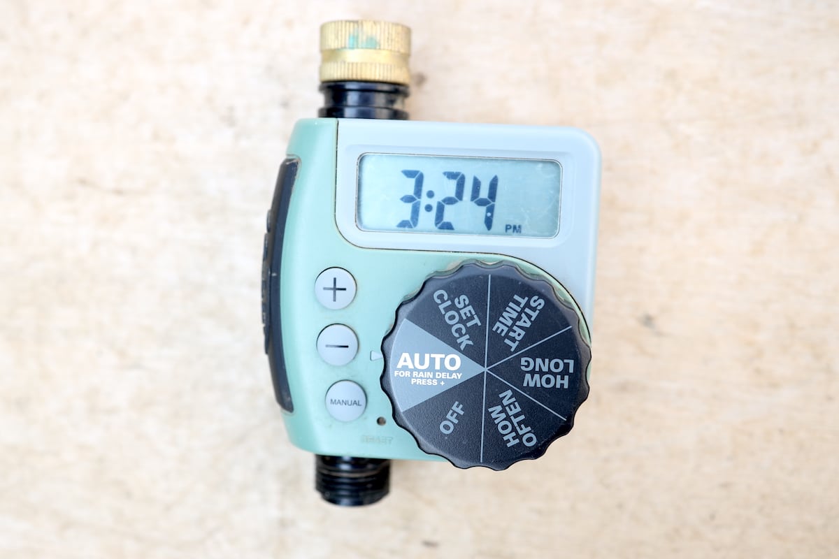 automatic water timer for drip irrigation