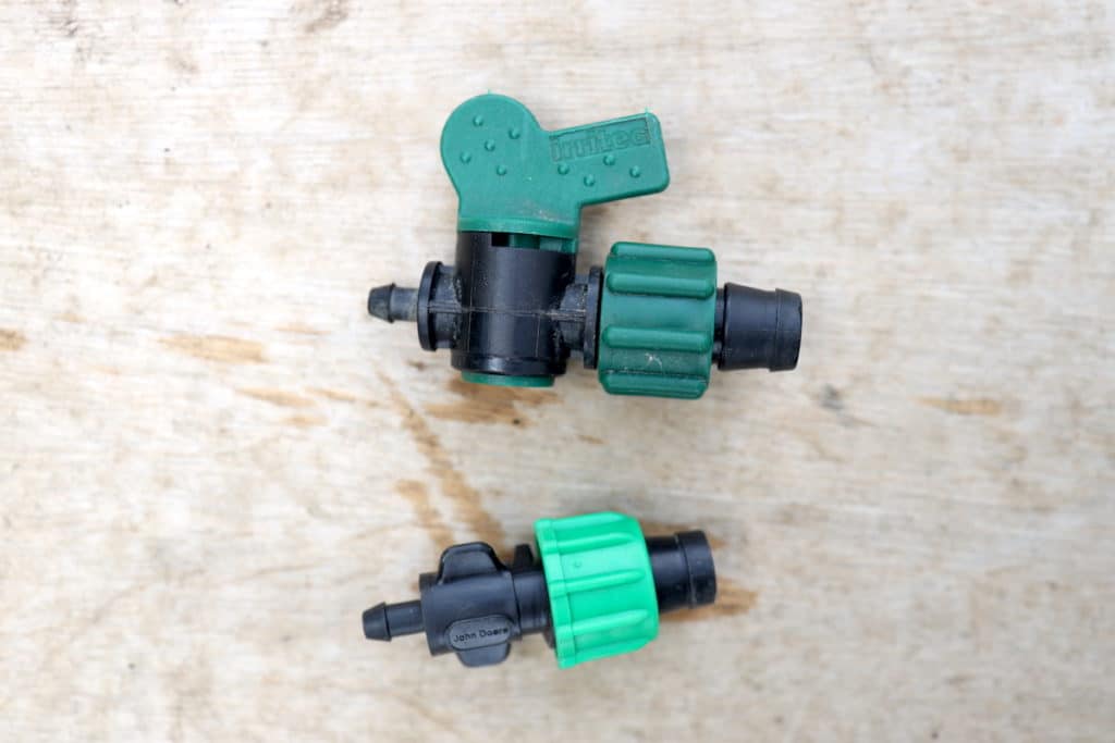 takeoff valves for drip irrigation system