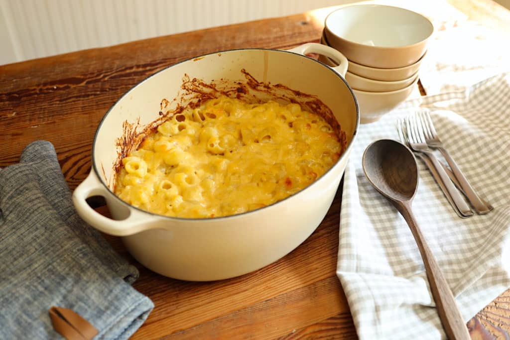 The Best Dutch Oven Mac and Cheese Recipe From Scratch Farmstead
