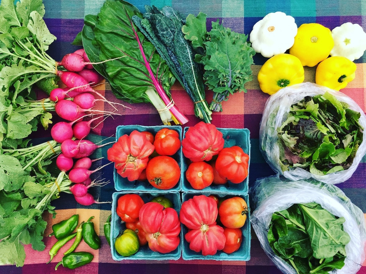 weekly farm stand from our suburban homestead
