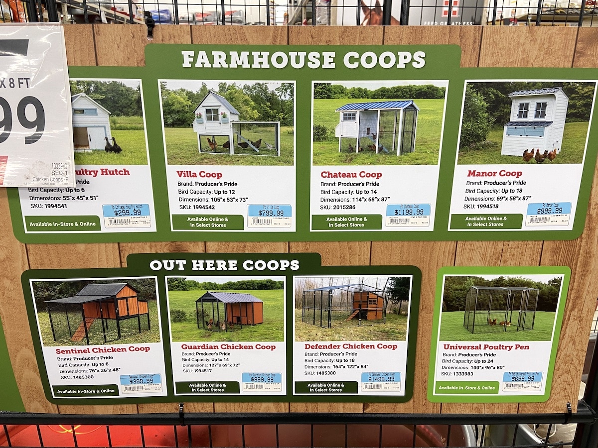 tractor supply chicken coop options 2023