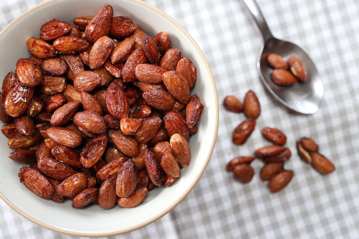 Cinnamon Maple Roasted Almonds (4 Ingredients!) From Scratch Farmstead