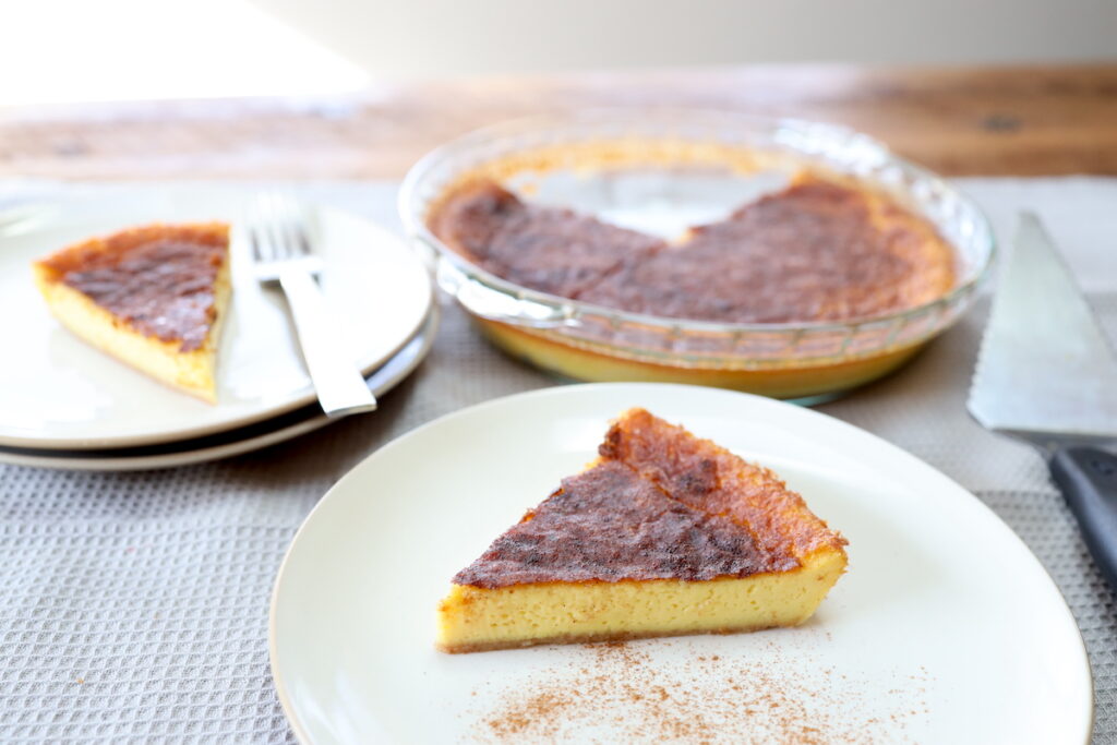 EASY Crustless Custard Pie (Options for Gluten Free) - From Scratch