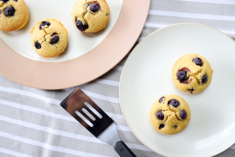 Oatmeal Blueberry Blender Muffins (gluten free)