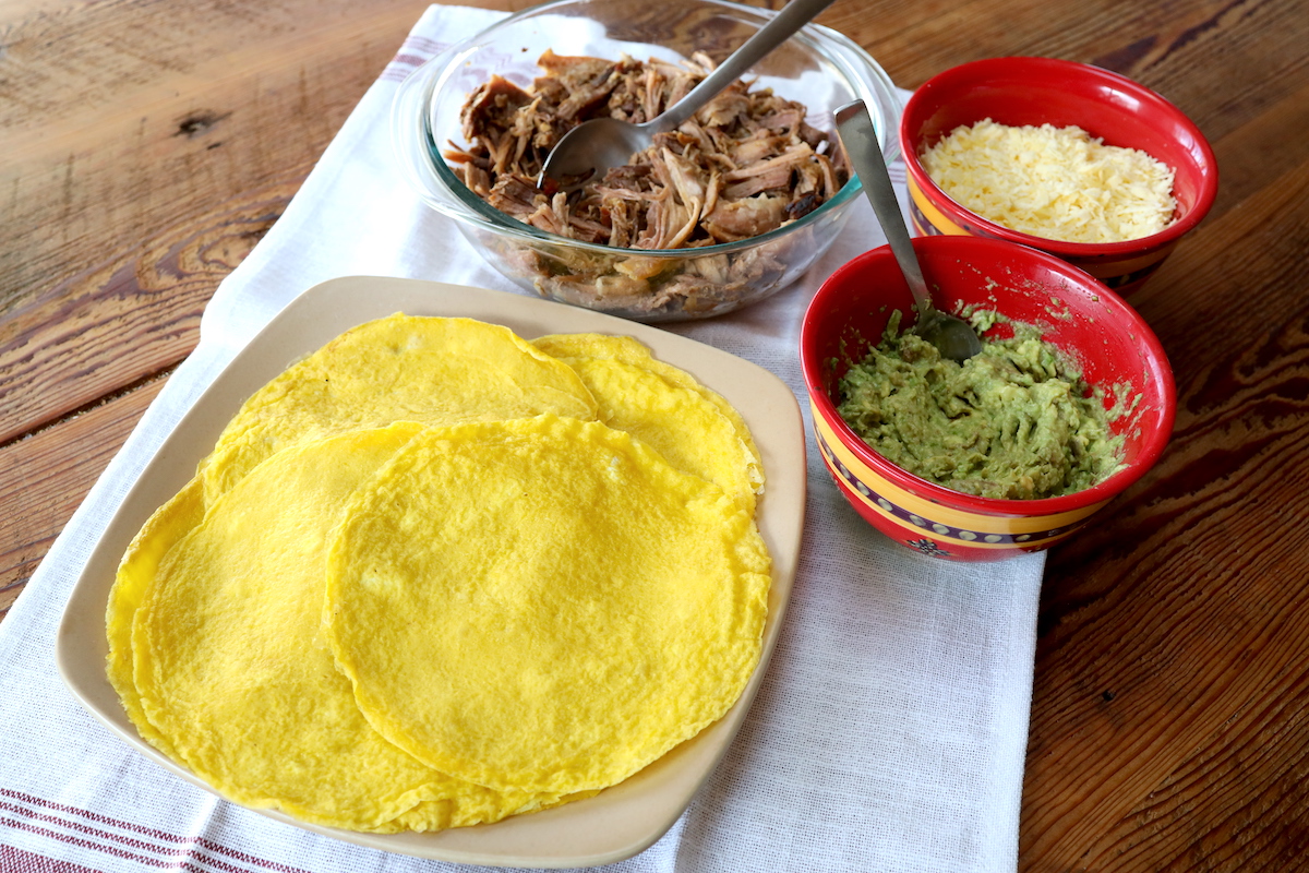 egg based tortillas perfect for tacos