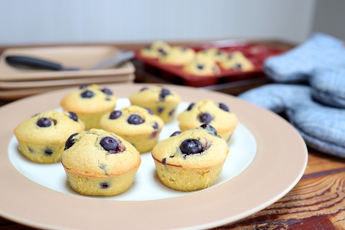 gluten free blueberry blender muffins recipe