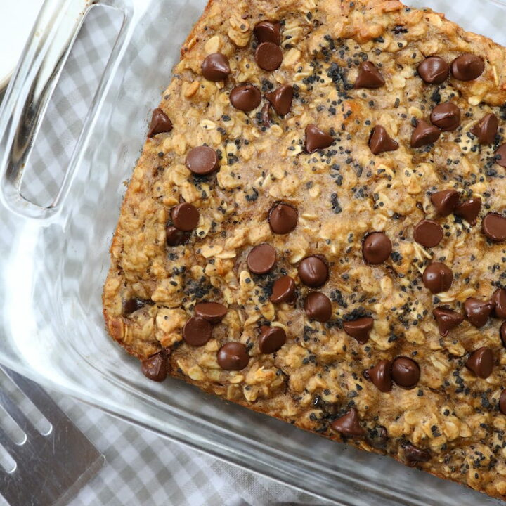 peanut butter and banana oat bars recipe