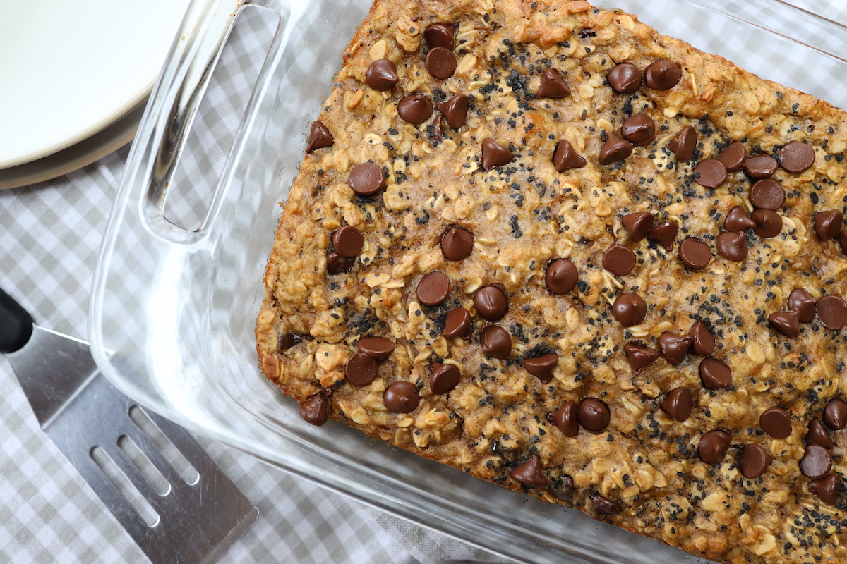 peanut butter and banana oat bars recipe