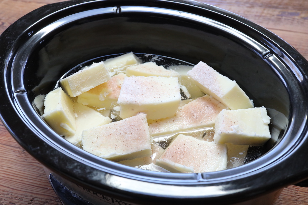 wet rendering tallow in crock pot a second time