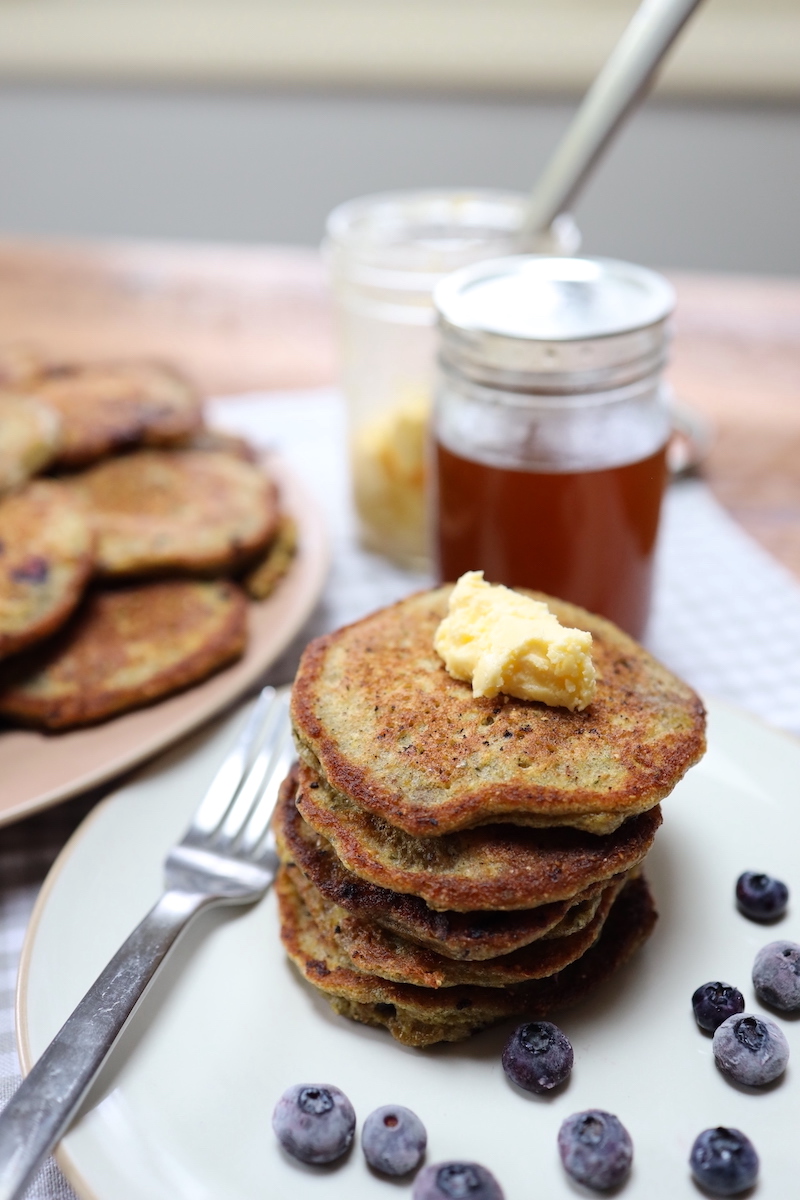 cornmeal blueberry pancakes recipe