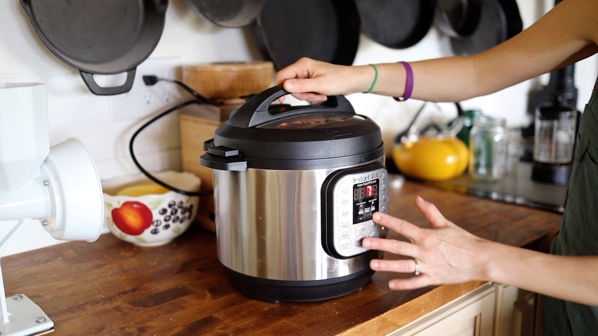 setting instant pot to 7 minutes