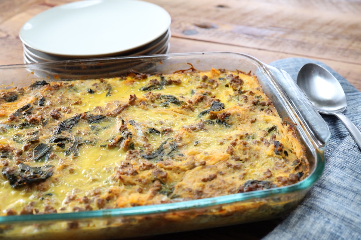 spaghetti squash casserole with eggs