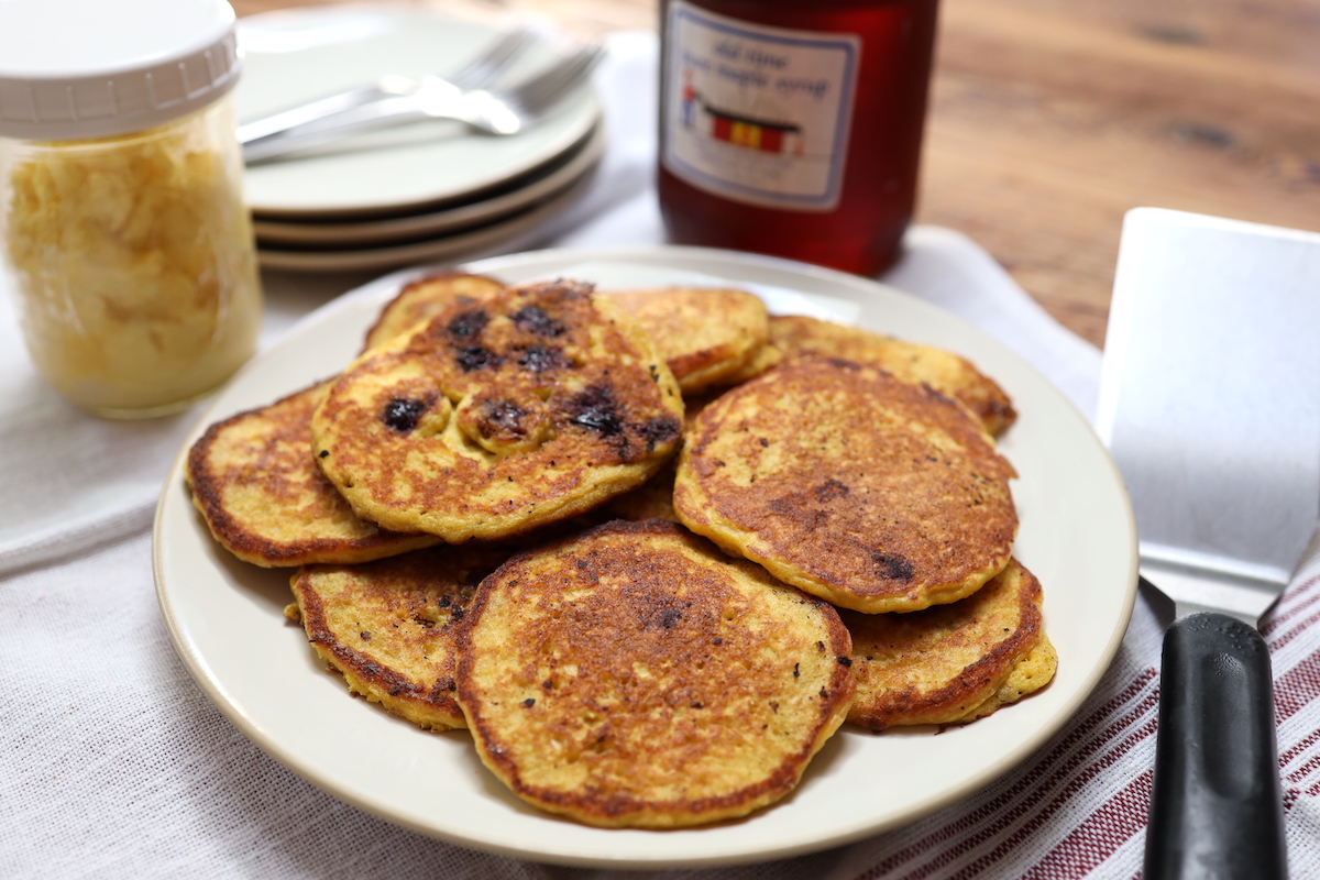 gluten free blueberry pancakes