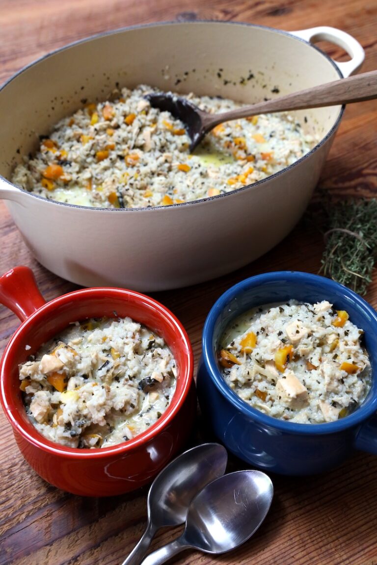 creamy rice and chicken soup recipe