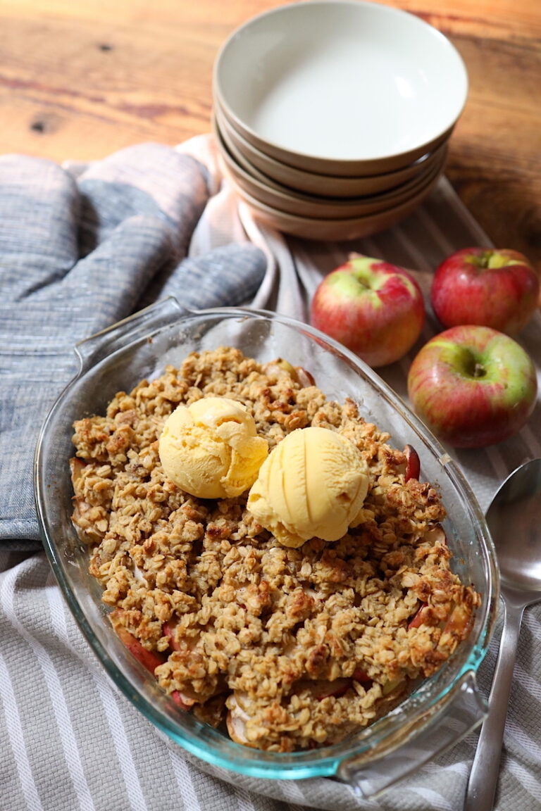 easy apple crumble with oats recipe