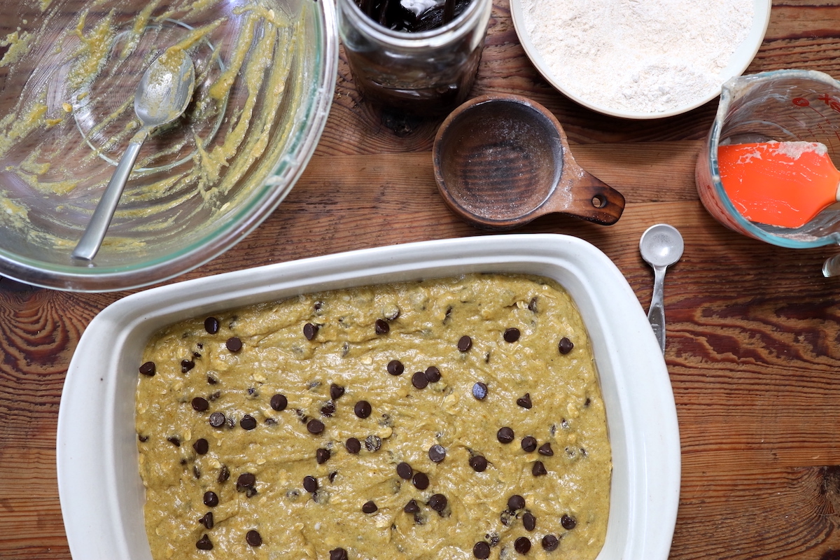 prebaked sourdough blondie bars