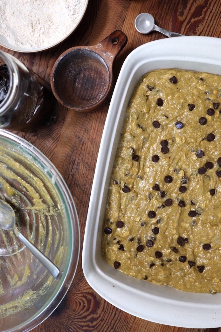 prebaked sourdough chocolate chip cookie bars with oatmeal