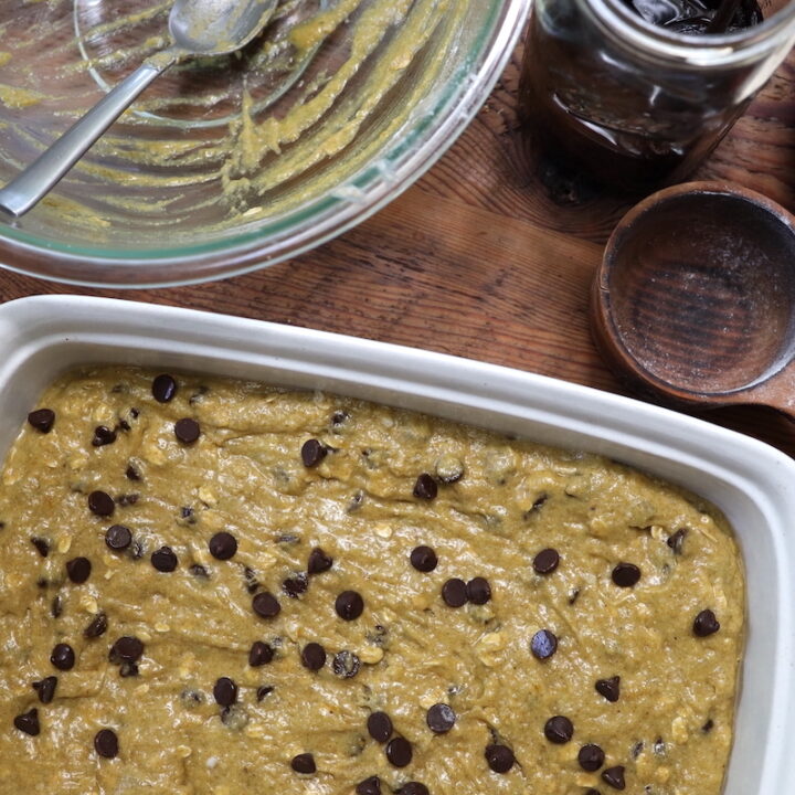 prebaked sourdough cookie bars with oatmeal