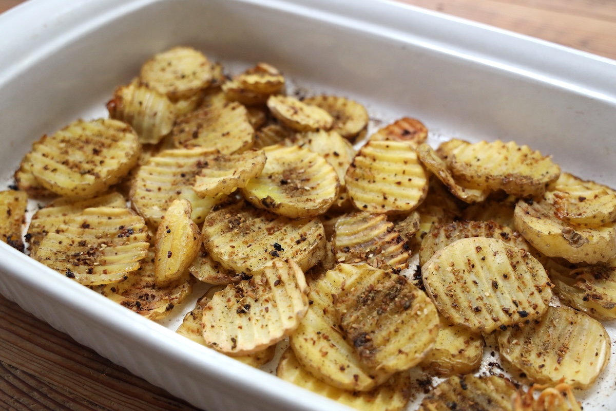 simple crinkle cut potatoes recipe