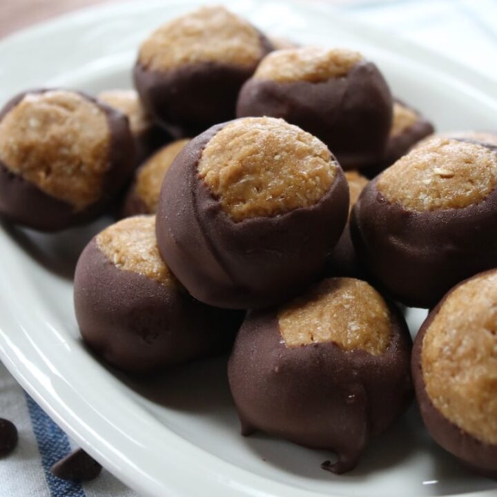 simple healthy buckeye balls recipe