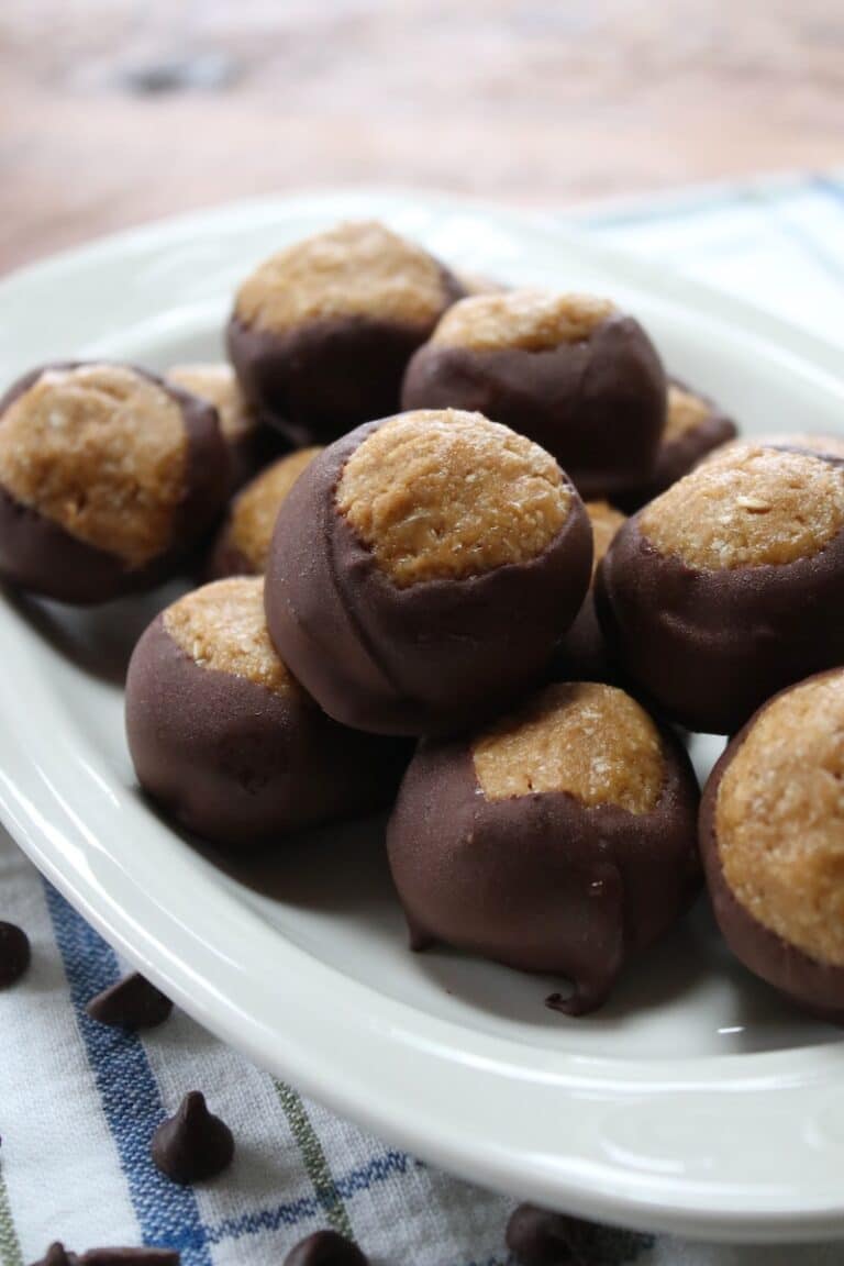 simple healthy buckeye balls recipe