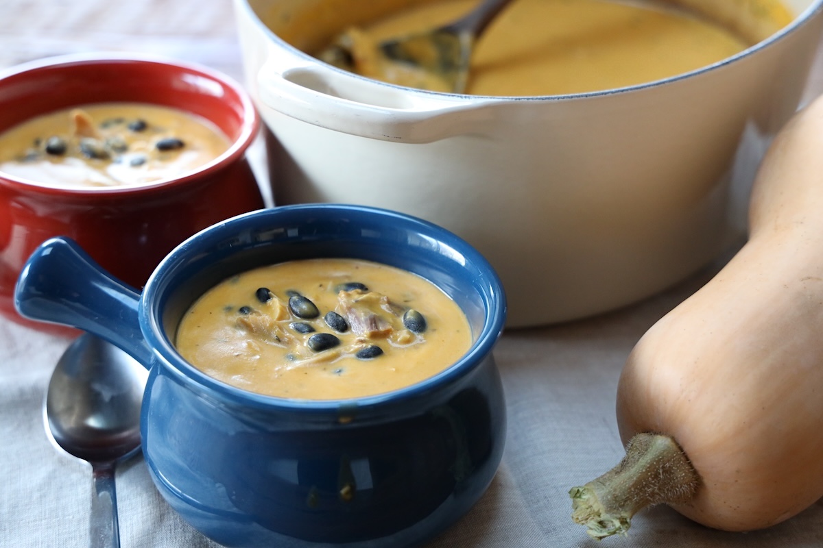 chicken bean and butternut squash soup