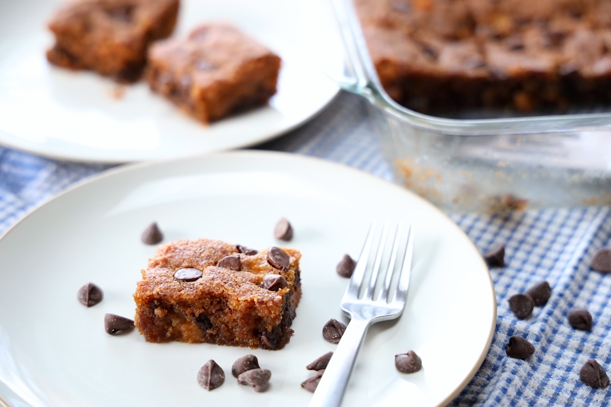 easy pumpkin blondies