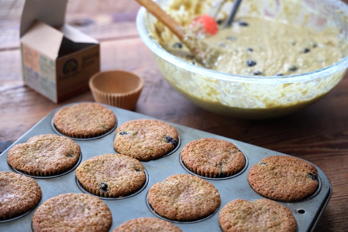 simple sourdough discard blueberry muffins recipe