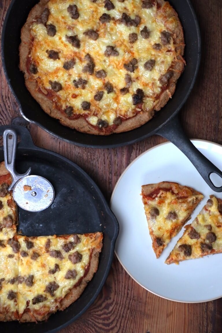 easy from scratch cast iron pan pizza recipe