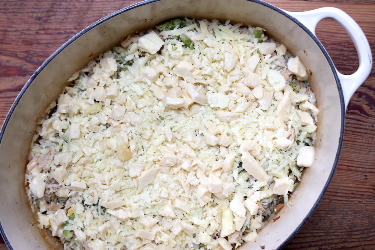 prebaked cheesy chicken broccoli rice casserole