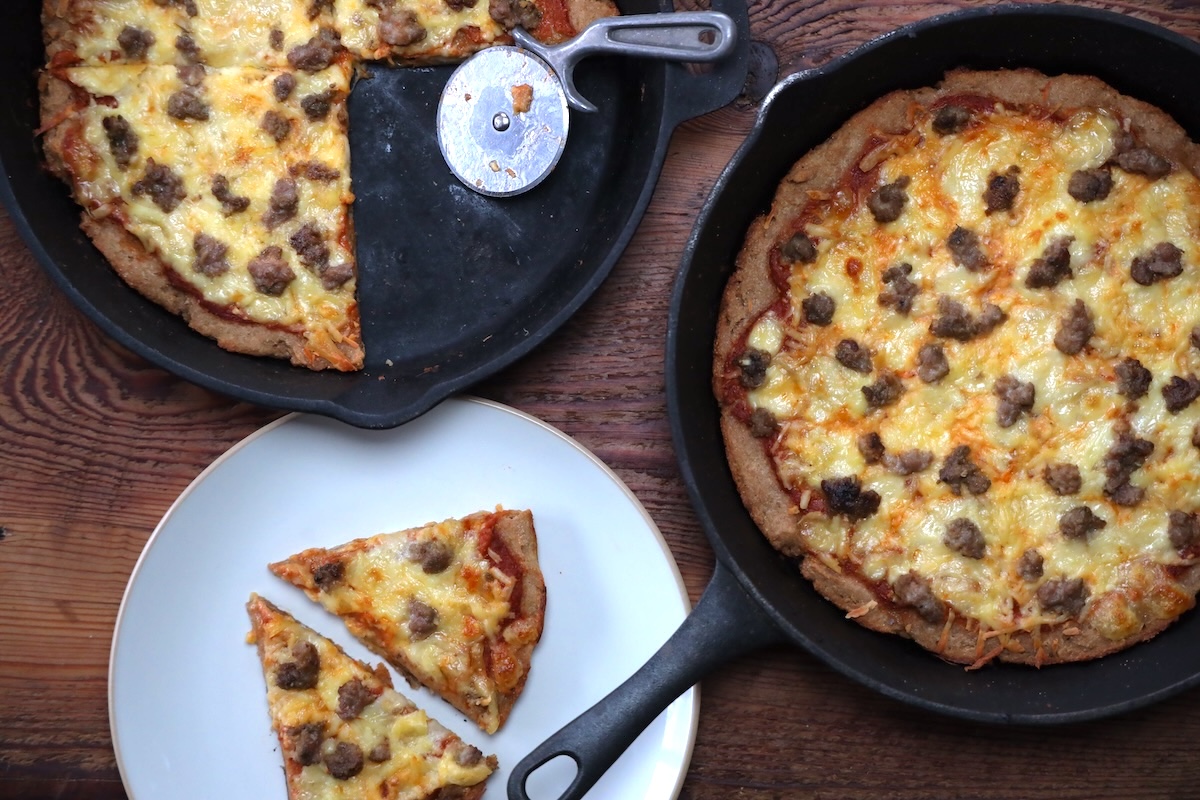 quick family favorite cast iron pan pizza recipe