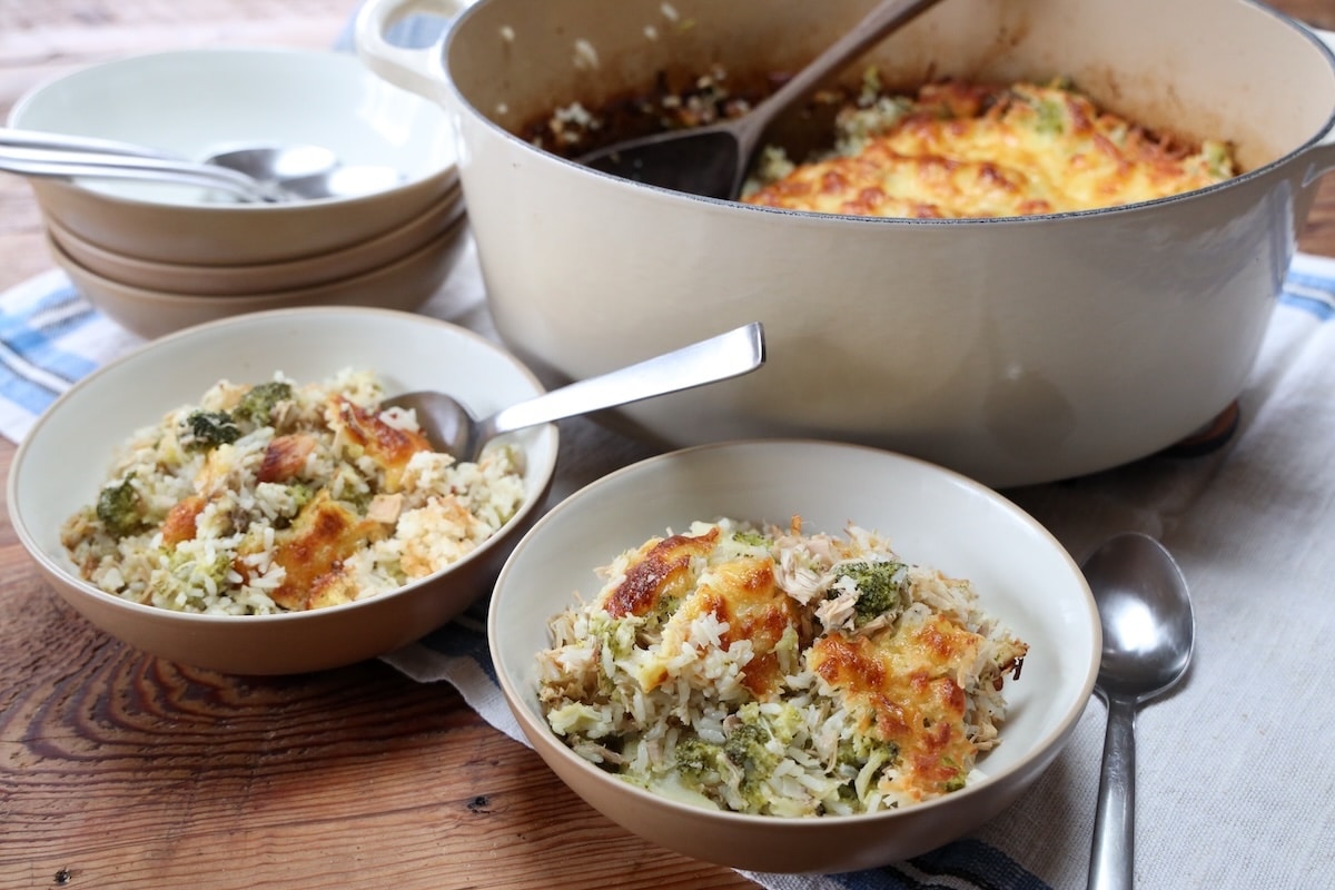 yummy chicken broccoli rice casserole