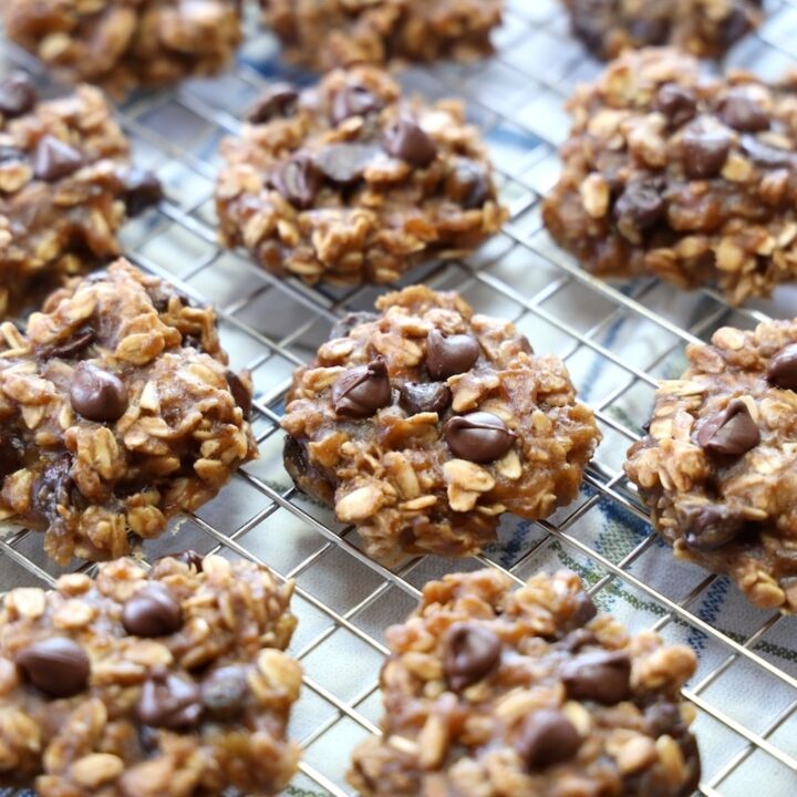 best peanut butter banana oatmeal cookies