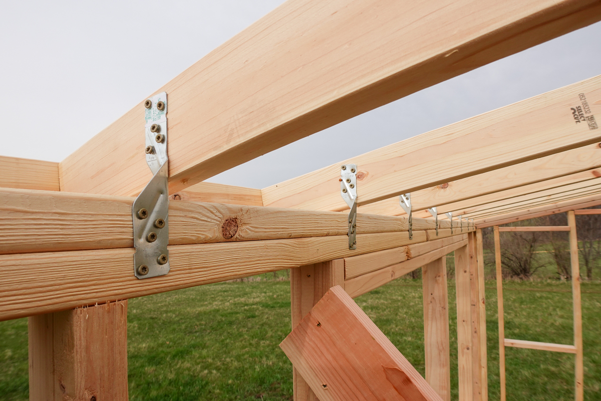 hurricane straps for chicken coop roof framing