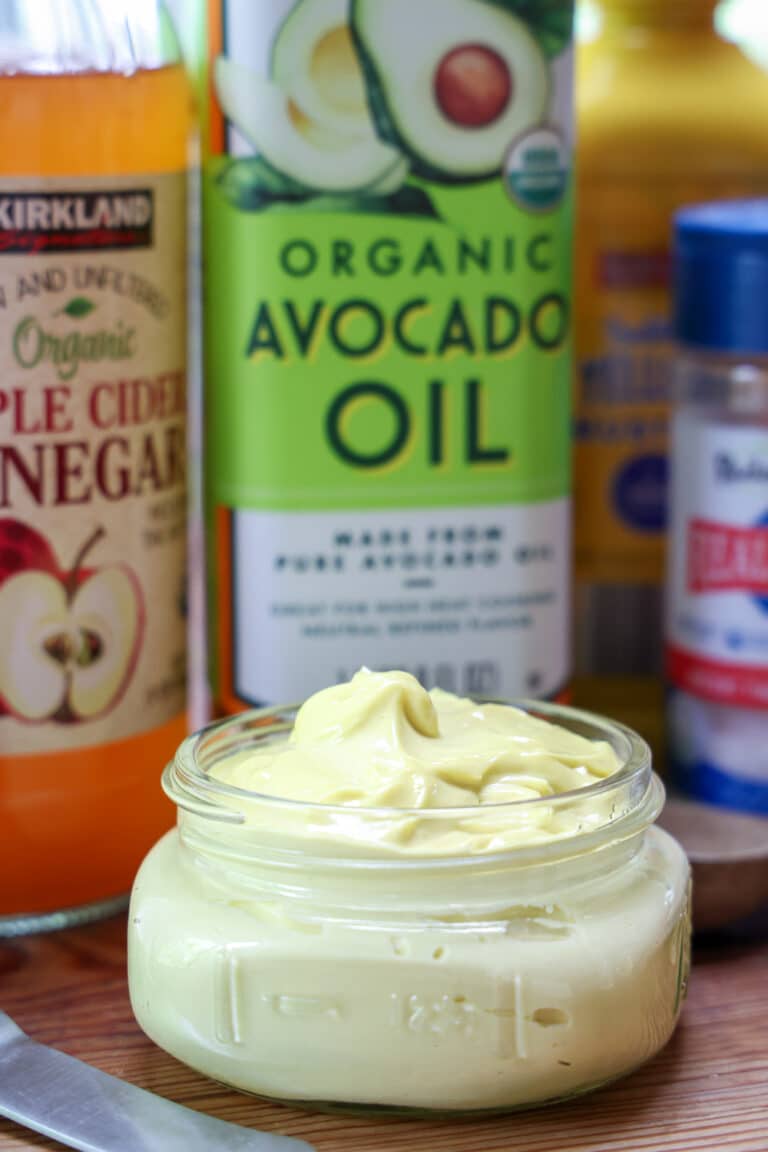 homemade mayo with avocado oil