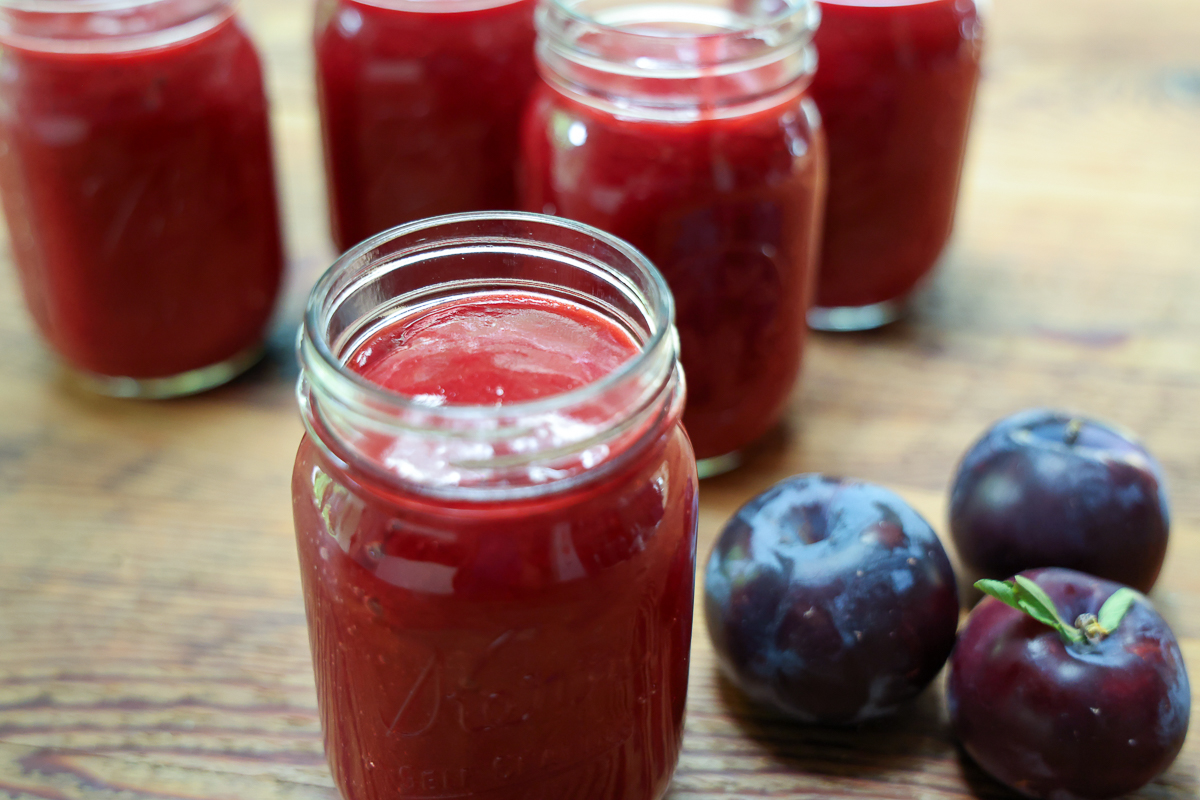 jars of plum sauce