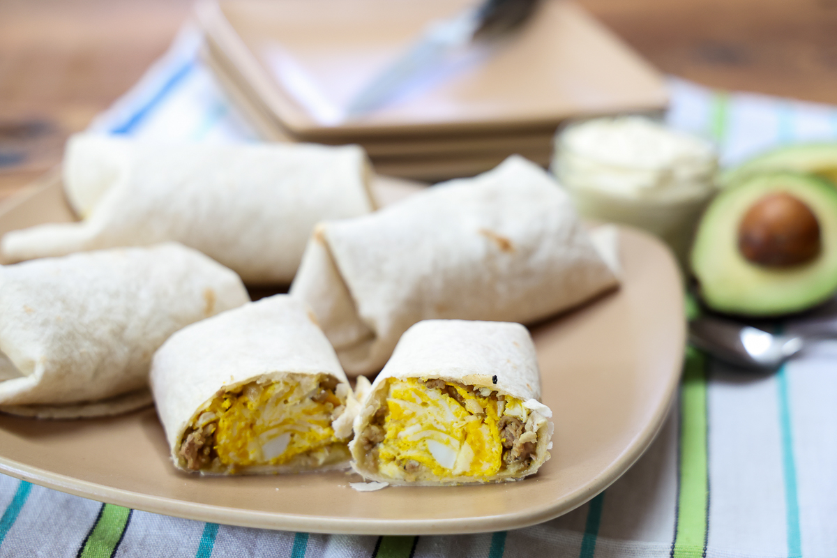 quick make ahead breakfast burrito