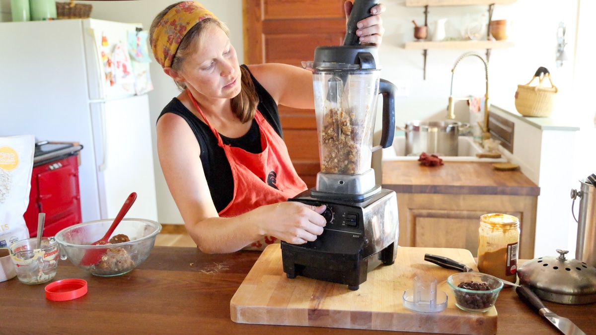 blended ingredients in vitamix
